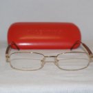 Brand New Valentino Gold Eyeglasses: Mod. 1153 53-18 & Case