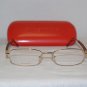Brand New Valentino Gold Eyeglasses: Mod. 1153 53-18 & Case