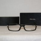 Brand New Prada Glossy Black Eyeglasses: Mod. VPR 04N-A (1AB-1O1) 53-17 & Case