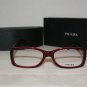 Brand New Prada Bordeaux Eyeglasses: Mod. VPR 13M (2BM-1O1) 51-16 & Case