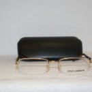 New Dolce & Gabbana Antique Gold Eyeglasses: 1145 &Case
