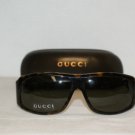 Brand New Gucci Dark Tortoise Sunglasses: Mod. 1556 (086K0) 64-13 & Case