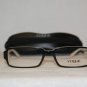 Brand New Vogue Black Beige Eyeglasses: Mod. 2666A (1345) 52-16 & Case