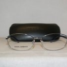 Brand New Dolce & Gabbana Silver & Blue Eyeglasses: Mod. 1206 (477) 56-17 & Case