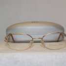New Christian Dior Gold Eyeglasses: Mod. 3534 & Case