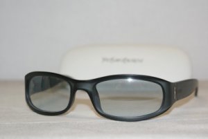 New Yves Saint Laurent YSL Dark Grey Sunglasses: Mod. 2058 (4P8) 55-19 & Case