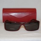 B. New Valentino Burgundy Sunglasses: Mod. 5489 & Case
