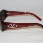 B. New Valentino Burgundy Sunglasses: Mod. 5489 & Case