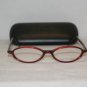 Brand New Ralph Lauren Red Eyeglasses: Mod. 649 47-16 & Case