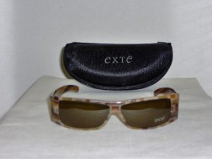 New Exte Cream Brown Sunglasses: Mod. 60202 & Case