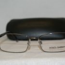 New Dolce & Gabbana Gunmetal Eyeglasses: Mod. DG 1215 (1073) 52-17 & Case