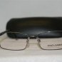 New Dolce & Gabbana Gunmetal Eyeglasses: Mod. DG 1215 (1073) 52-17 & Case