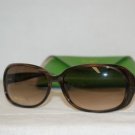 Brand New Kate Spade Brown Horn Sunglasses: Mod. Ella (FA6) 61-15 & Case