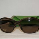 Brand New Kate Spade Brown Horn Sunglasses: Mod. Libby (FA6) 58-17 & Case