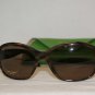 Brand New Kate Spade Brown Horn Sunglasses: Mod. Libby (FA6) 58-17 & Case
