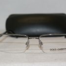 New Dolce & Gabbana Gunmetal Eyeglasses: Mod. DG 1209 (04) 52-18 & Case