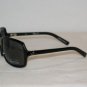 Brand New Kenneth Cole Shiny Black Sunglasses: Mod. 4071 (BR) 60-14 & Case