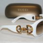 Brand New Gucci White Sunglasses: Mod. GG 2970 (ND6) 57-14 & Case