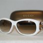 Brand New Gucci White Sunglasses: Mod. GG 2970 (ND6) 57-14 & Case
