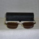 B. New Cazal Titanium Gold Sunglasses: Mod. 776 & Case