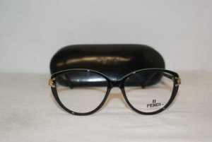 Brand New Fendi Ebony Eyeglasses: Mod. 50 & Case