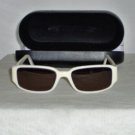 Brand New Donna Karan White Sunglasses: 1547 & Case