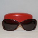 B. New Valentino Burgundy Sunglasses: Mod. 5551 & Case