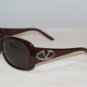 B. New Valentino Burgundy Sunglasses: Mod. 5551 & Case