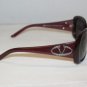 B. New Valentino Burgundy Sunglasses: Mod. 5551 & Case