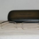 Brand New Ralph Lauren SIlver Eyeglasses: Mod. 5066 (9049) 52-16 & Case