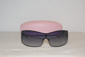 Brand New Juicy Couture Shiny Silver Sunglasses: Mod. Petula (01W2) & Case