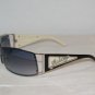 Brand New Juicy Couture Shiny Silver Sunglasses: Mod. Petula (01W2) & Case