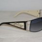 Brand New Juicy Couture Shiny Silver Sunglasses: Mod. Petula (01W2) & Case