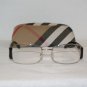 Brand New Burberry Silver Eyeglasses: Mod. 1081 & Case