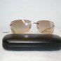 B. New Ralph Lauren Gold Sunglasses: Mod 893/U/S & Case