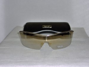 Brand New Calvin Klein Gold Sunglasses: Mod. 295 & Case
