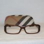 Brand New Burberry Brown Eyeglasses: Mod. 2008 & Case