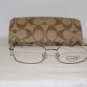 Brand New Coach Sand Eyeglasses: Mod. Riley & Case