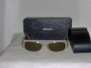 Brand New Prada Silver Sunglasses: Mod. VPR 63I & Case