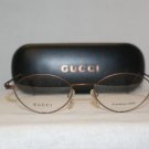 Brand New Gucci Satin Brown Eyeglasses: Mod 2637 & Case