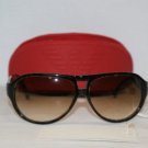 New Emporio Armani Olive Amber Sunglasses: 9301 & Case