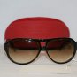New Emporio Armani Olive Amber Sunglasses: 9301 & Case