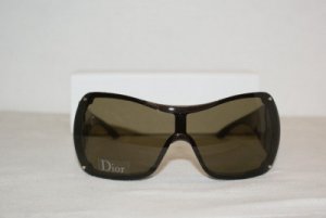 New Christian Dior Chocolate Sunglasses: Mod. Baby Shine (SBJ) 99-01 & Case
