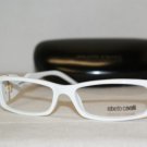 New Roberto Cavalli White Eyeglasses: Mod. Azeztulite RC 483 (021) 54-16 & Case
