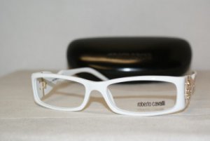 New Roberto Cavalli White Eyeglasses: Mod. Azeztulite RC 483 (021) 54-16 & Case