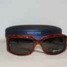 New Giorgio Armani Marble Red Sunglasses: Mod 432 &Case