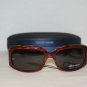 New Giorgio Armani Marble Red Sunglasses: Mod 432 &Case