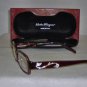 Brand New Salvatore Ferragamo Wine Eyeglasses: Mod. 2640-B & Case