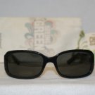 Brand New Juicy Couture Shiny Black Sunglasses: Mod. Fern (D28P) 55-17 & Case