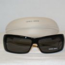 New Giorgio Armani Black Sunglasses Mod 54 Strass &Case
